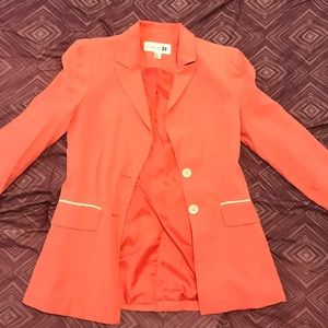 Forever 21 Coral Blazer Sz:S